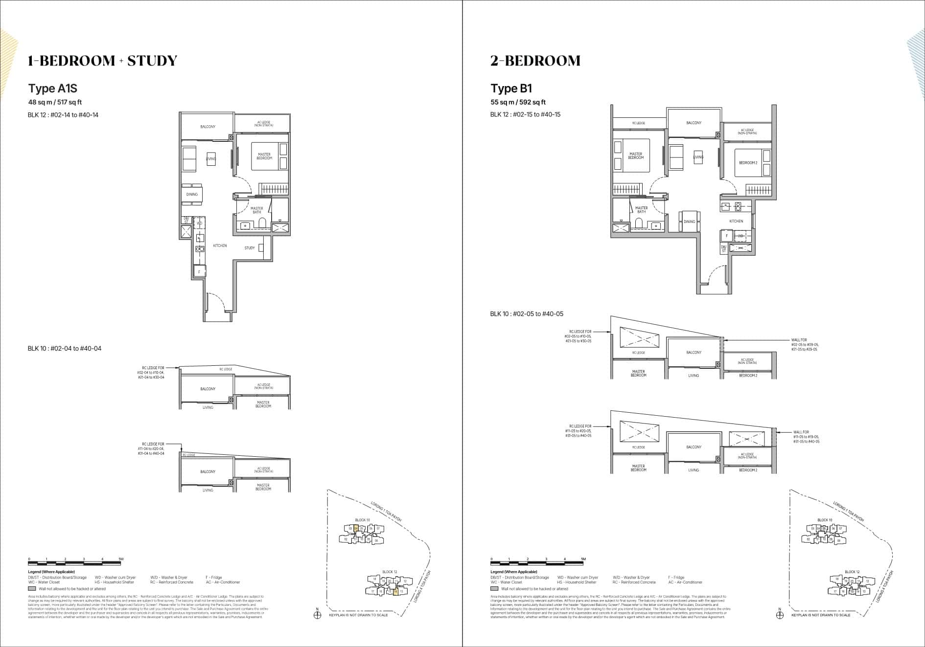The Orie Floor Plans1 1 BR 2BR