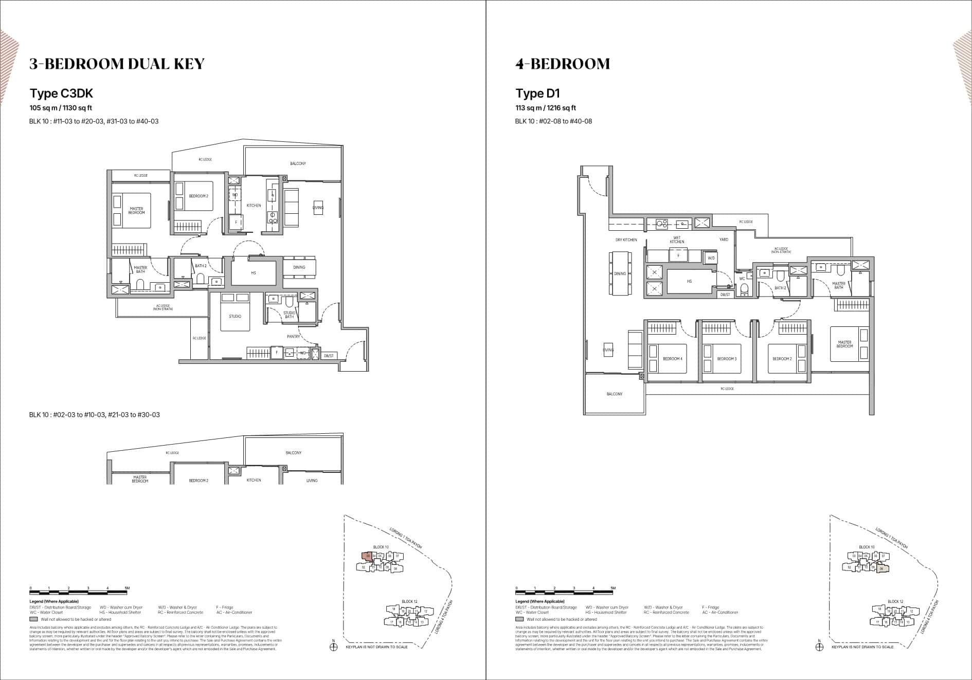 The Orie Floor Plans5 3BR DUAL 4BR